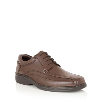 Brown leather 'Myers' lace up shoes